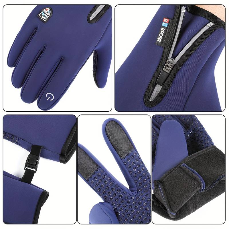 Herren Winter Outdoor Handschuhe – Winddicht & Wasserdicht, Ideal für Sport & Alltag