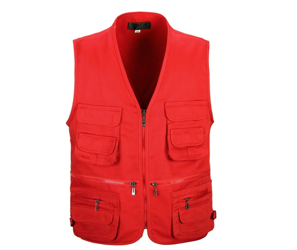 Timothy – Multifunktionale Outdoor-Weste aus hochwertigem Polyester-Baumwoll-Material