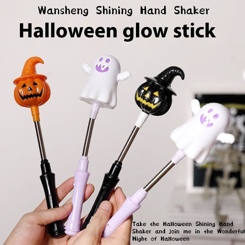Halloween Leuchtender Handkurbelstab für Kinder – Party- und Dekorationsspaß