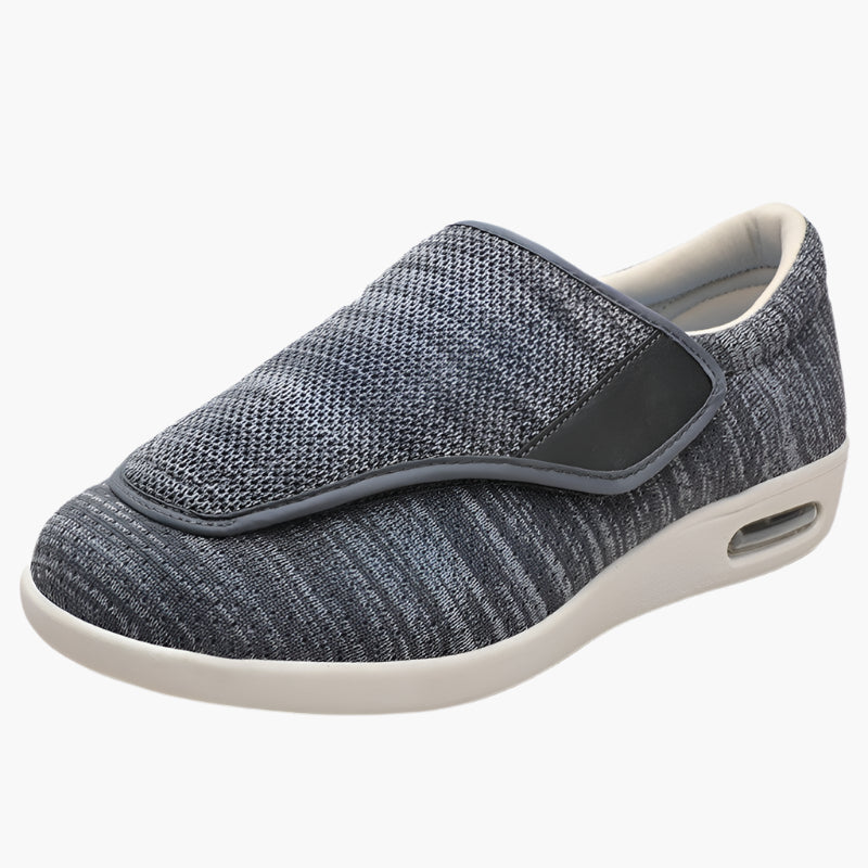 Herren Komfort-Slipper für Diabetiker – Weite orthopädische Schuhe mit Klettverschluss