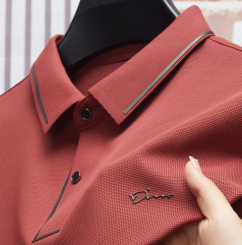 Charlie – Sommer-Polohemd mit kurzen Ärmeln aus Ice Silk