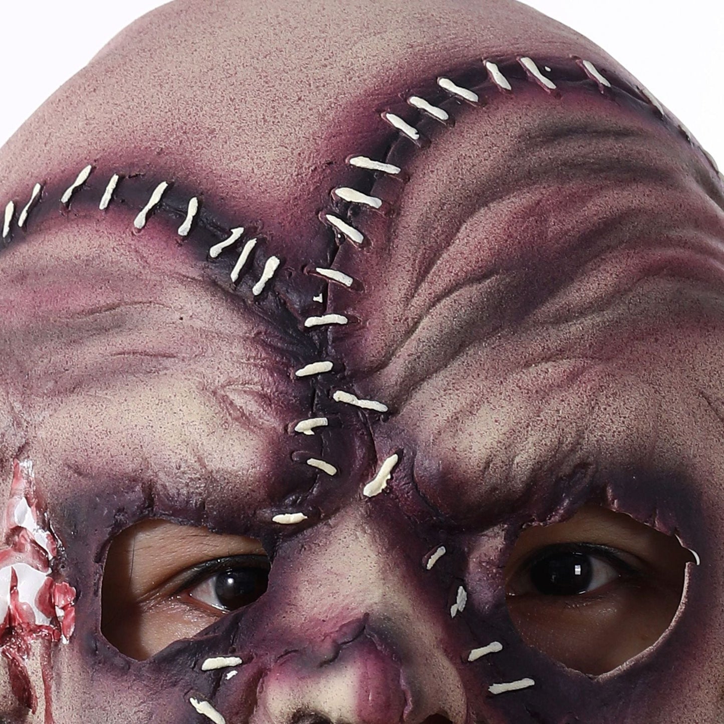 Halloween Dreifach-Gesicht Horror Latexmaske für Erwachsene – Schaurige Kostümmaske für Party & Gruseldeko