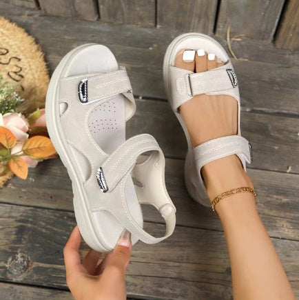 Zoe – Vintage Wedgesandalen in Übergrößen