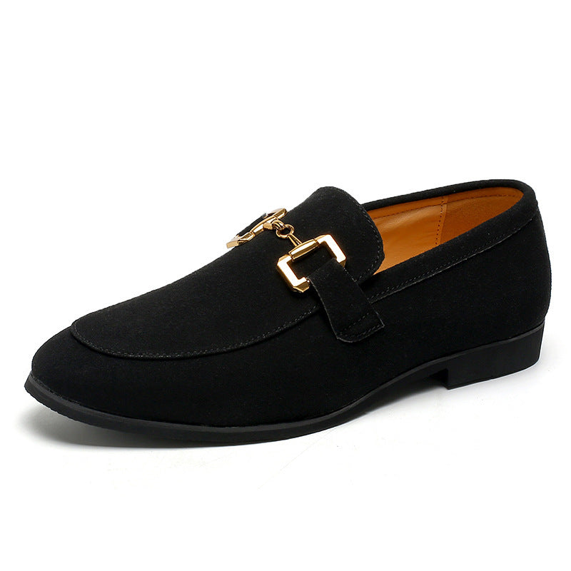 Herren Mokassin-Loafer mit Metallverzierung – Elegante Business- und Freizeit-Slipper