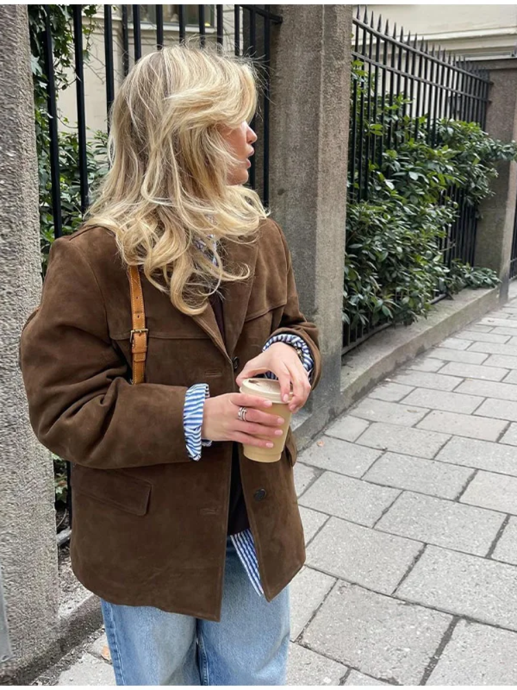 Damen Oversized Trenchcoat – Stilvoller Herbst- und Wintermantel für modische Auftritte