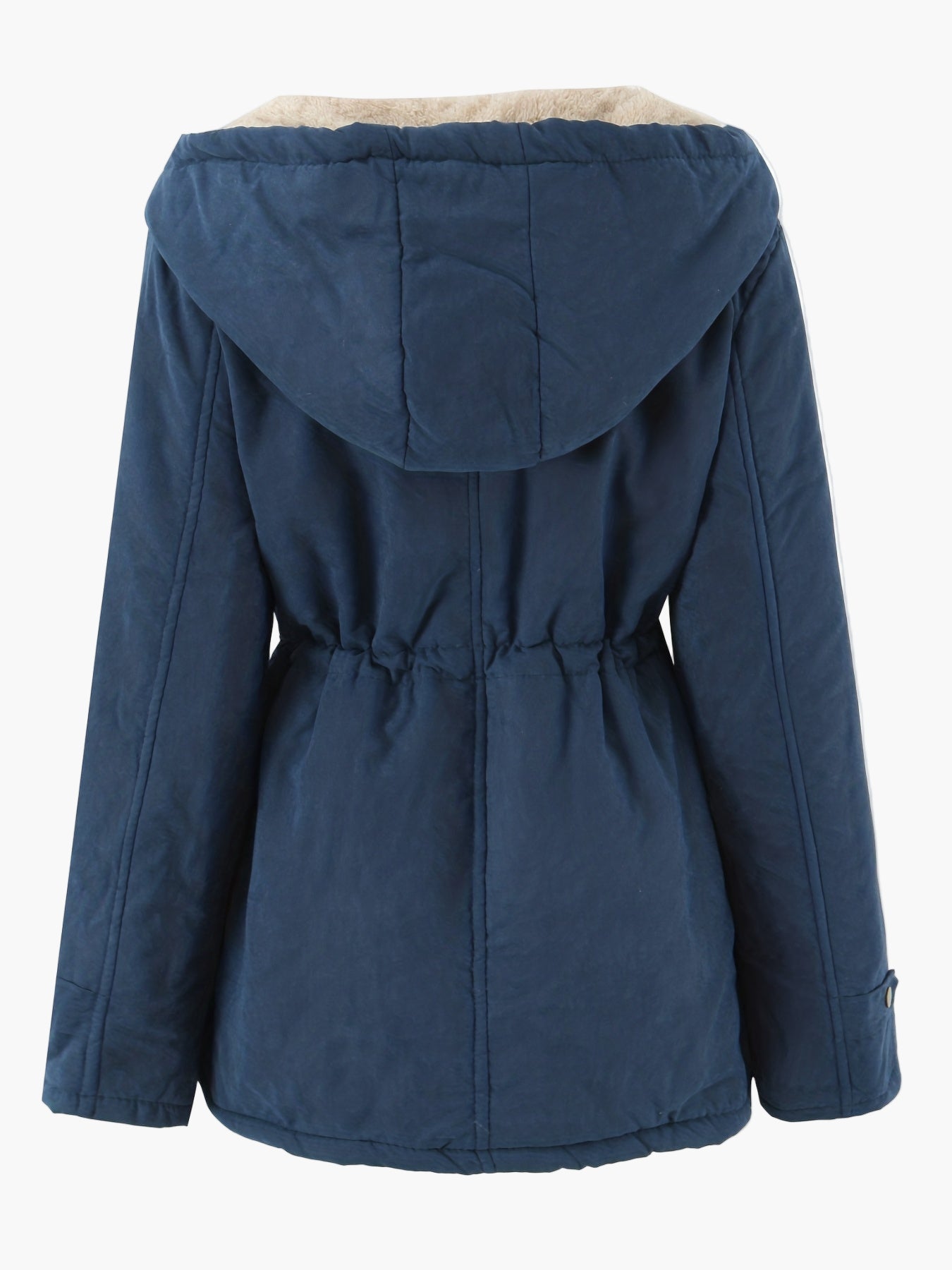 Damen Winterparka mit Kapuze und Kordelzug – Freizeitjacke für kalte Tage
