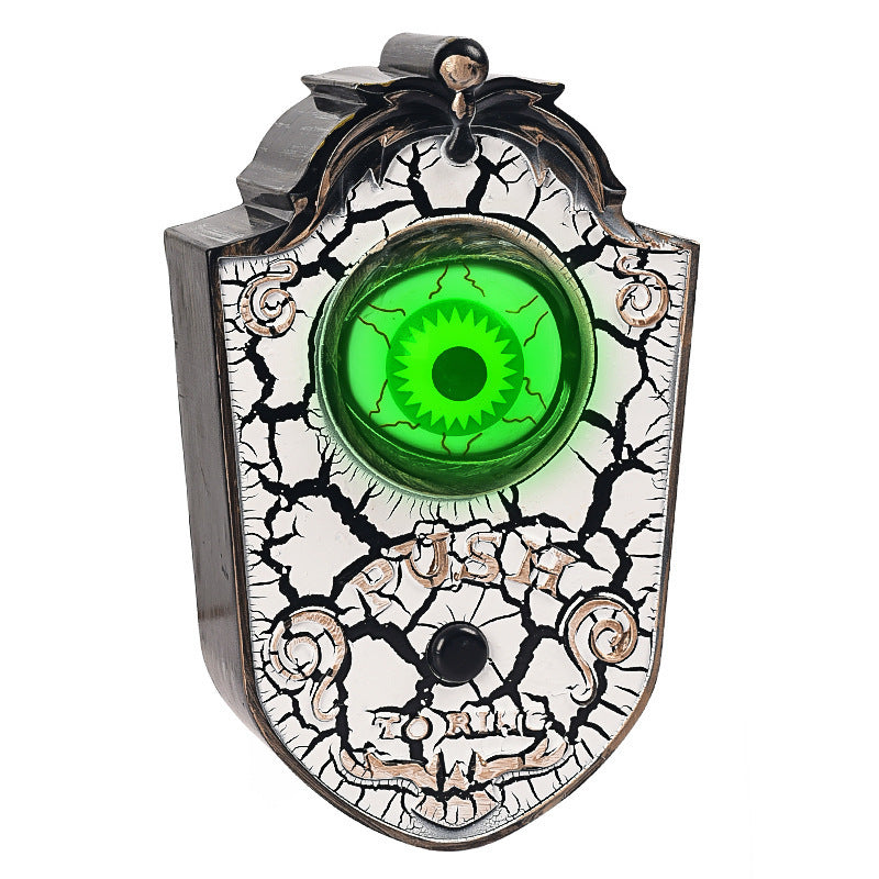 Halloween Deko Türglocke mit leuchtendem Auge – Gruselige Klingel für Halloween-Partys & Spukhaus