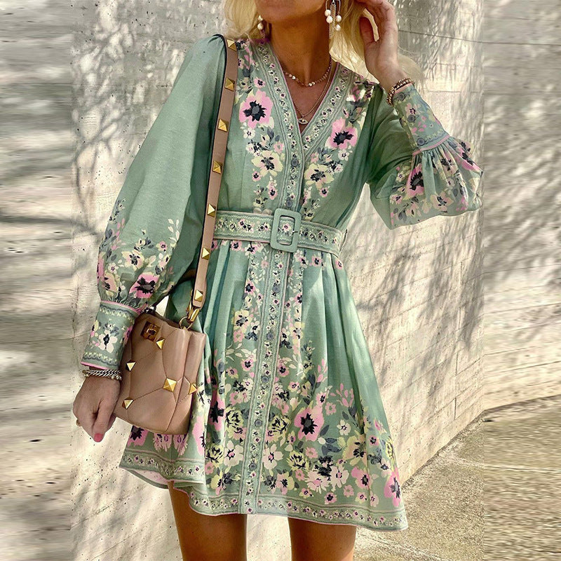 Sophia – Lockeres Boho-Kleid mit Print