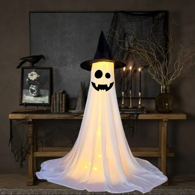 Halloween Deko Geister Figuren mit LED – Lustige & Gruselige Halloween Dekoration für Party & Zuhause