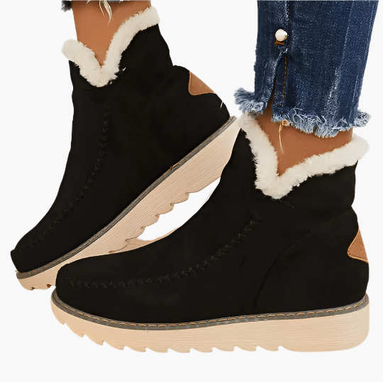 Damen Winter-Stiefel Komfort Warm Gefüttert für Alltag & Outdoor