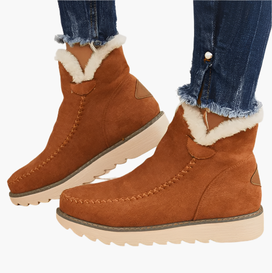 Damen Winter-Stiefel Komfort Warm Gefüttert für Alltag & Outdoor