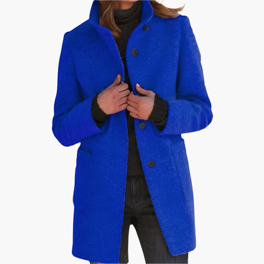 Damen Mantel mit Stehkragen – Eleganter Alltags- und Business-Look