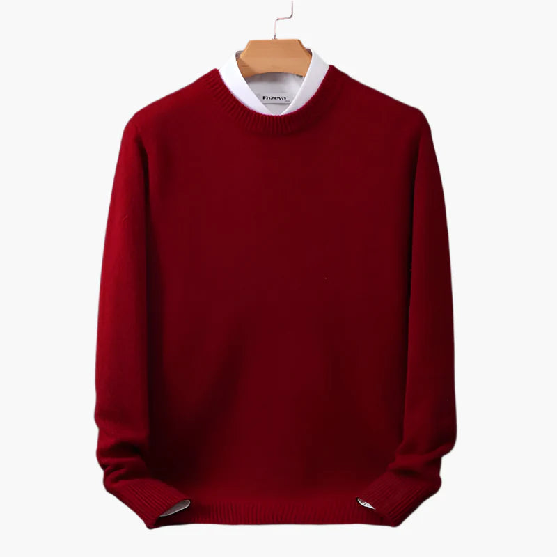 Herren Pullover mit Kragen – Klassischer Business Look, Eleganter Feinstrick, Ideal fürs Büro & Alltag