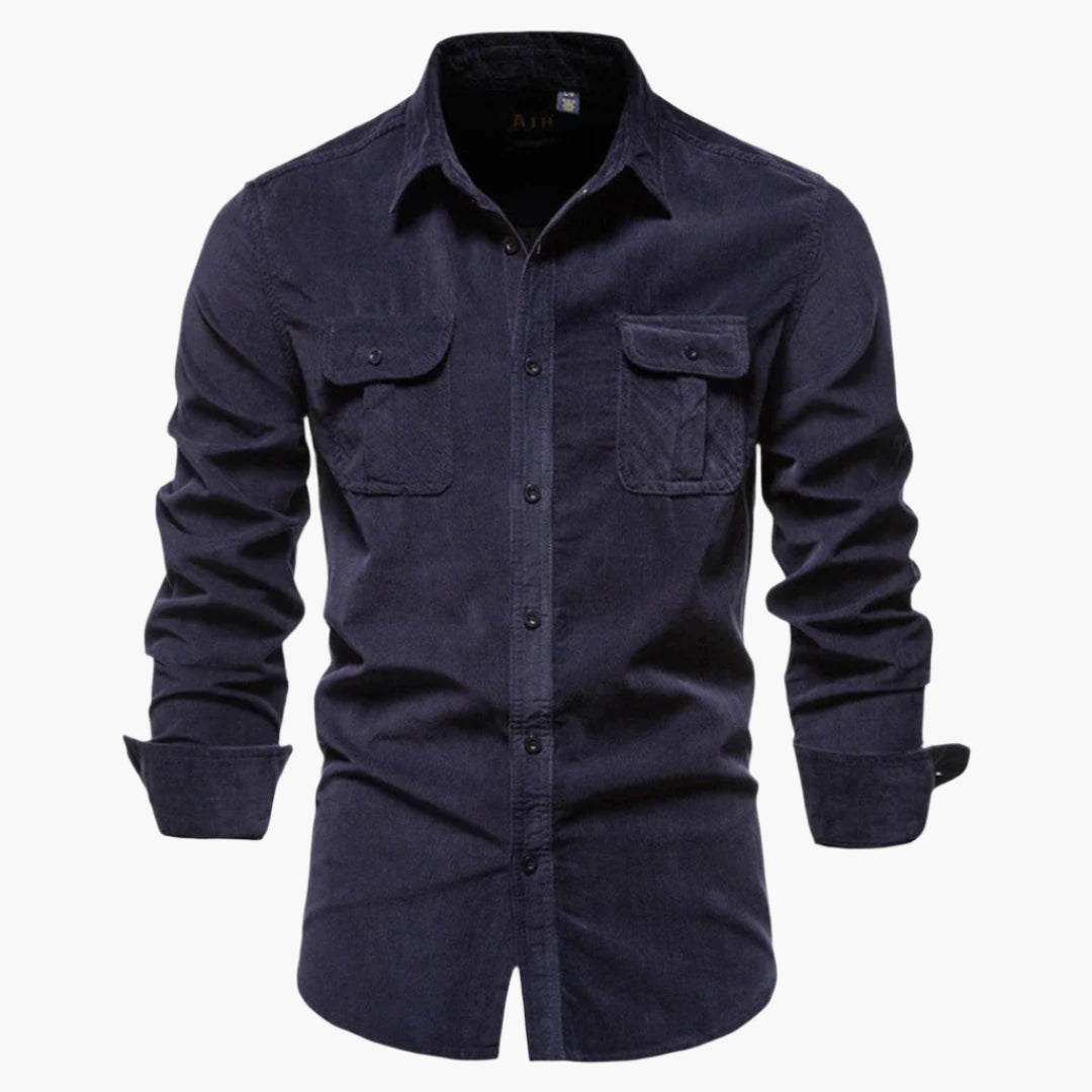 Herren Cordhemd Slim Fit – Zeitloses Freizeit- & Businesshemd im modernen Stil