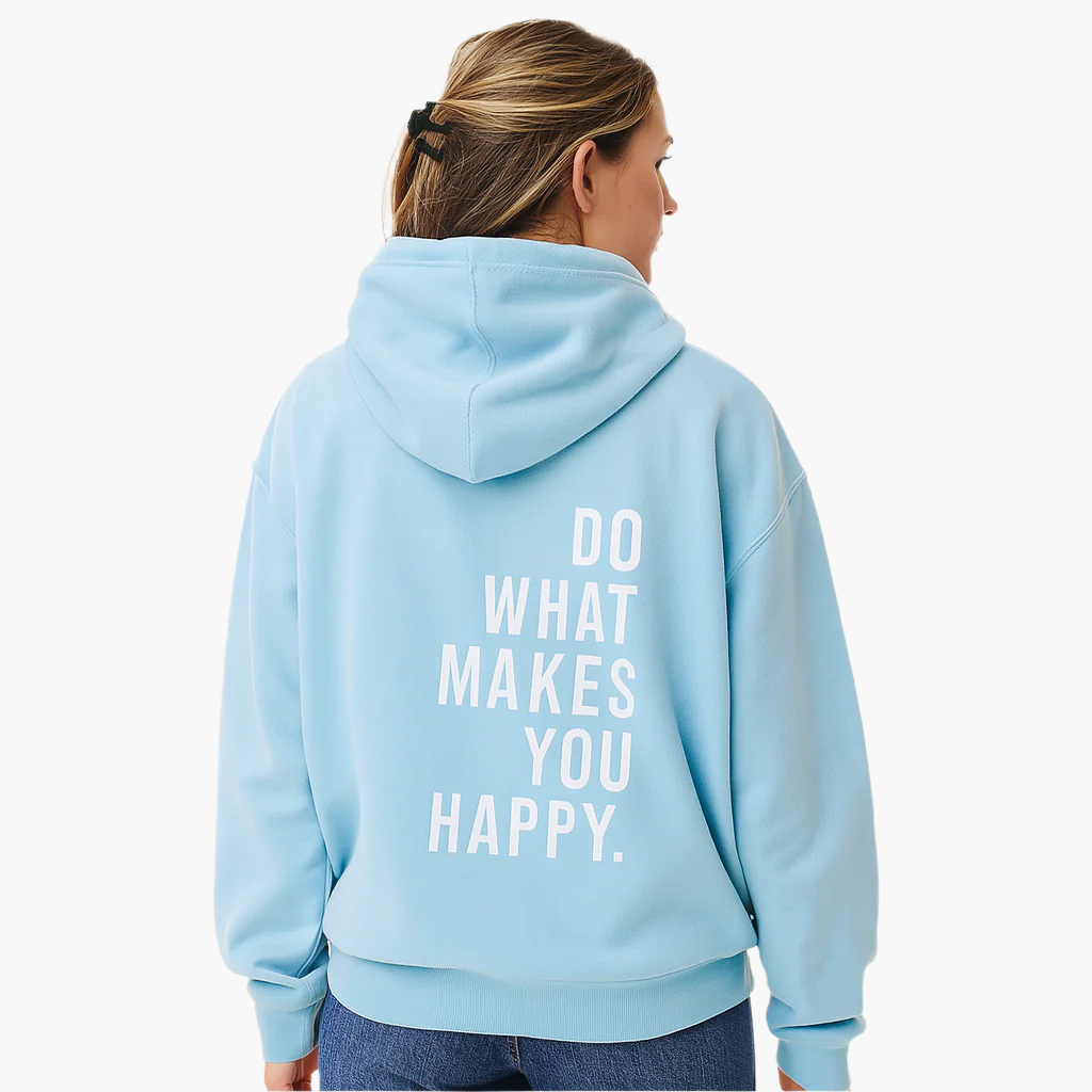 Damen Kapuzenpullover mit Statement-Print für Freizeit und Outdoor
