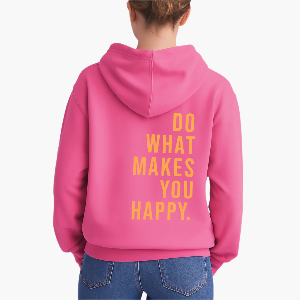 Damen Kapuzenpullover mit Statement-Print für Freizeit und Outdoor
