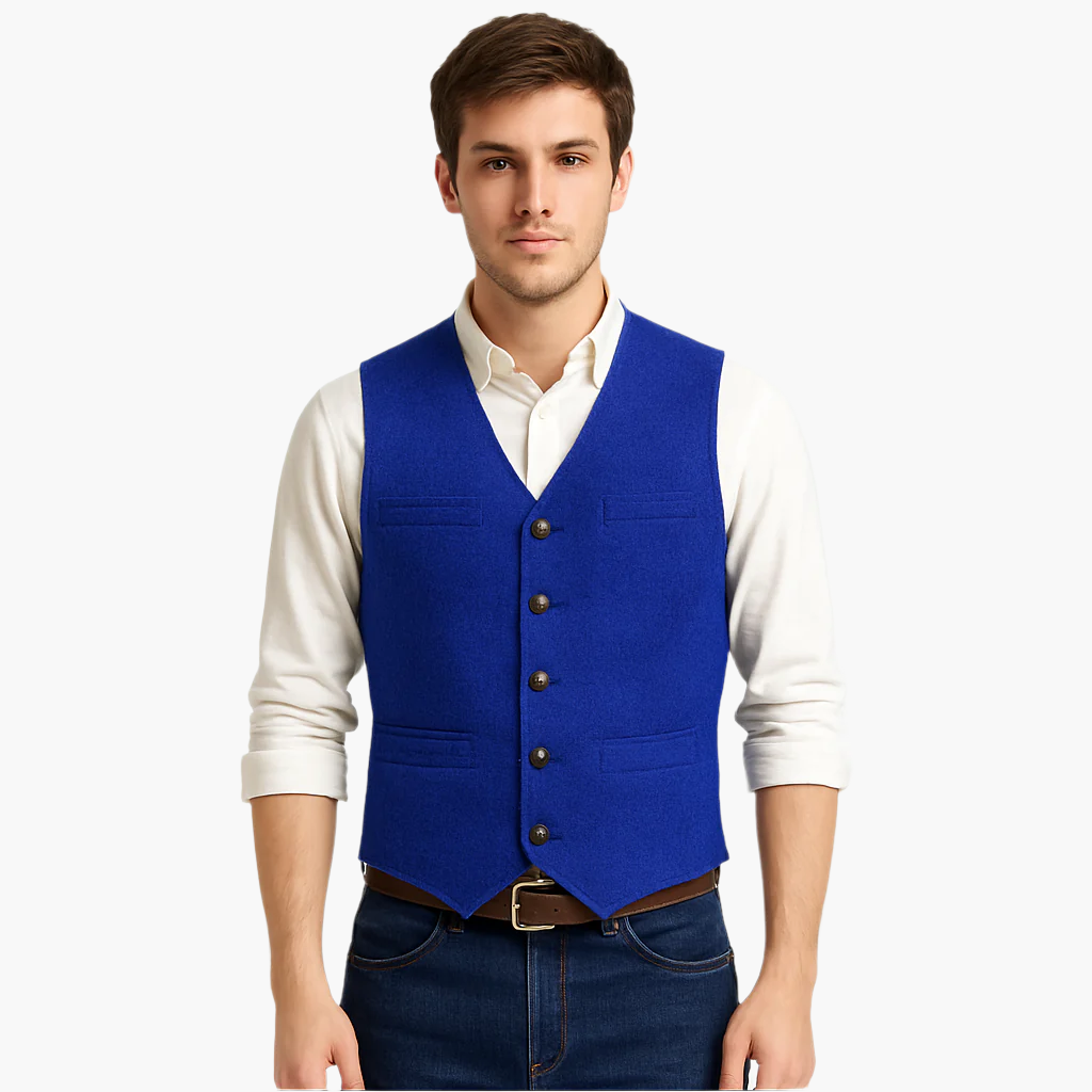 Herren Weste im modernen Business-Look – Stilvolle Freizeit- und Büro-Weste für vielseitige Outfits