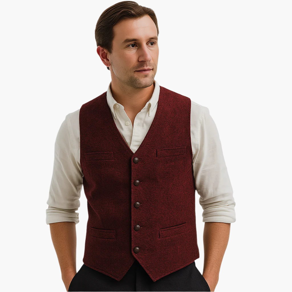 Herren Weste im modernen Business-Look – Stilvolle Freizeit- und Büro-Weste für vielseitige Outfits