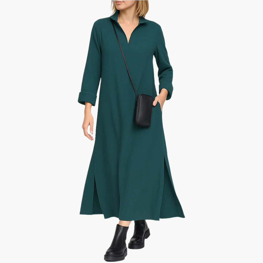 Damen Maxikleid Loose Fit Elegant – Minimalistischer Style für Alltag & besondere Anlässe