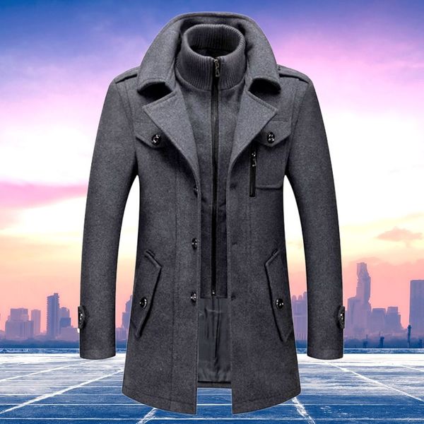Herren Wintermantel Elegant Zweiteilig – Stilvoller Business & Freizeit Mantel