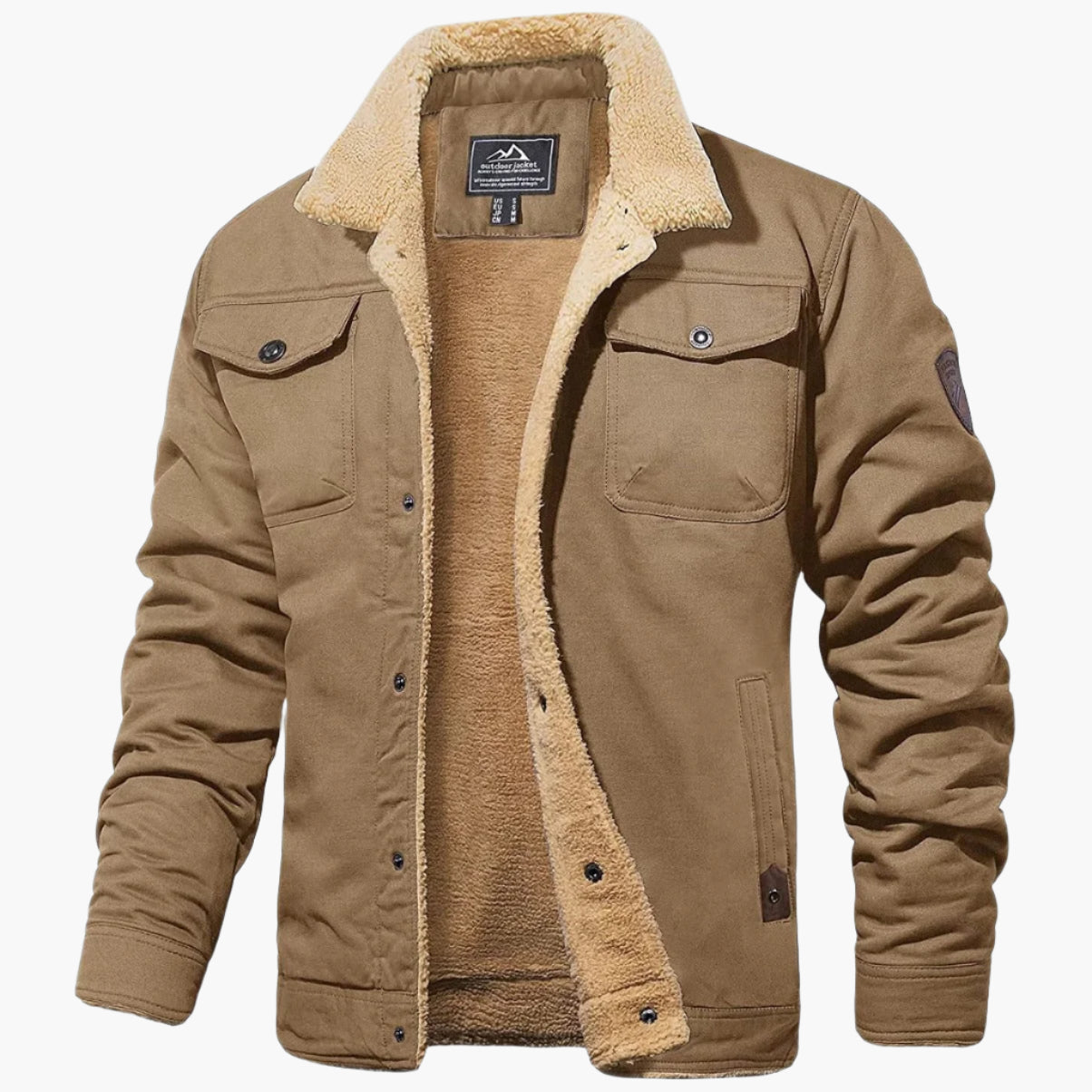 Herren Bomberjacke Vintage Winter Warm Gefüttert – Stilvolle Freizeitjacke für Alltag und Outdoor