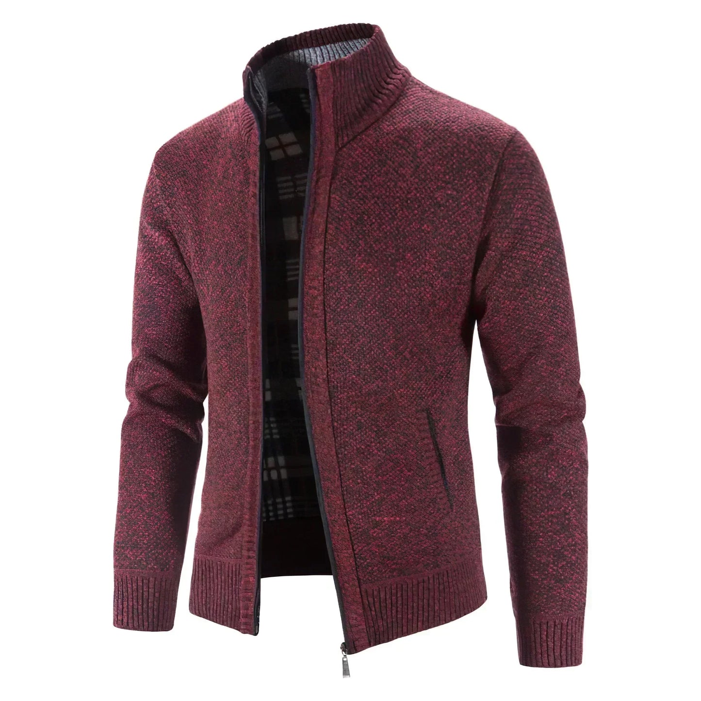 Herren Strickjacke mit Reißverschluss – Modischer Freizeit- und Büro-Look