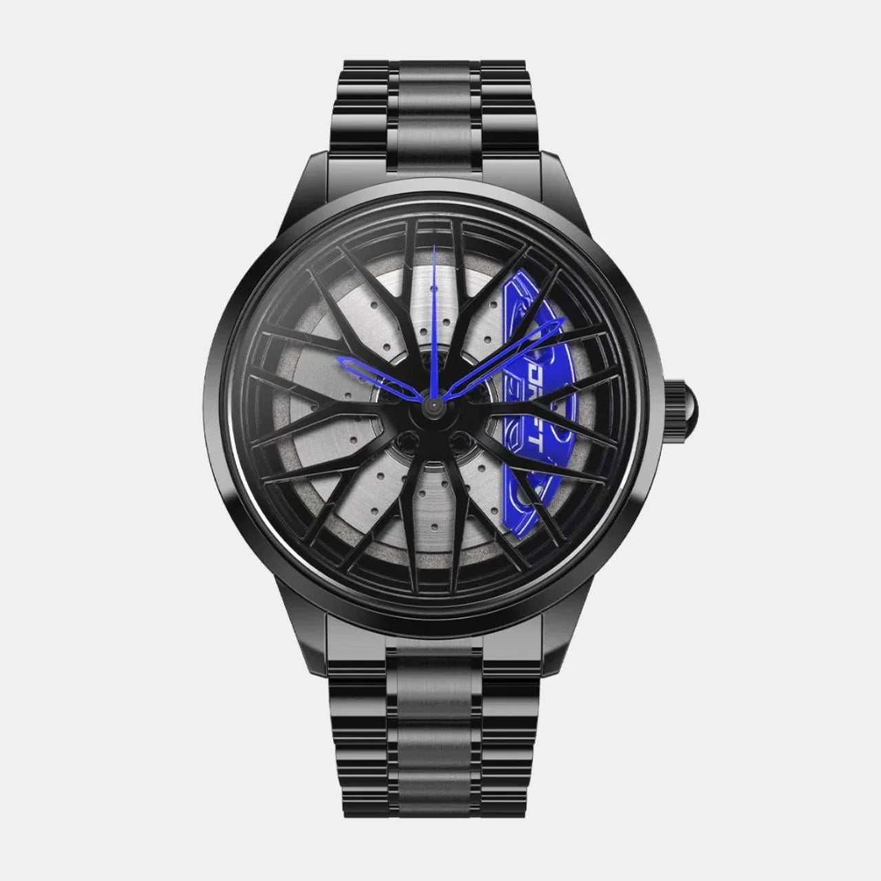 Sommerliche Herrenuhr im Sportfelgen-Design – Armbanduhr für Männer, auffälliger Look für Freizeit & Urlaub