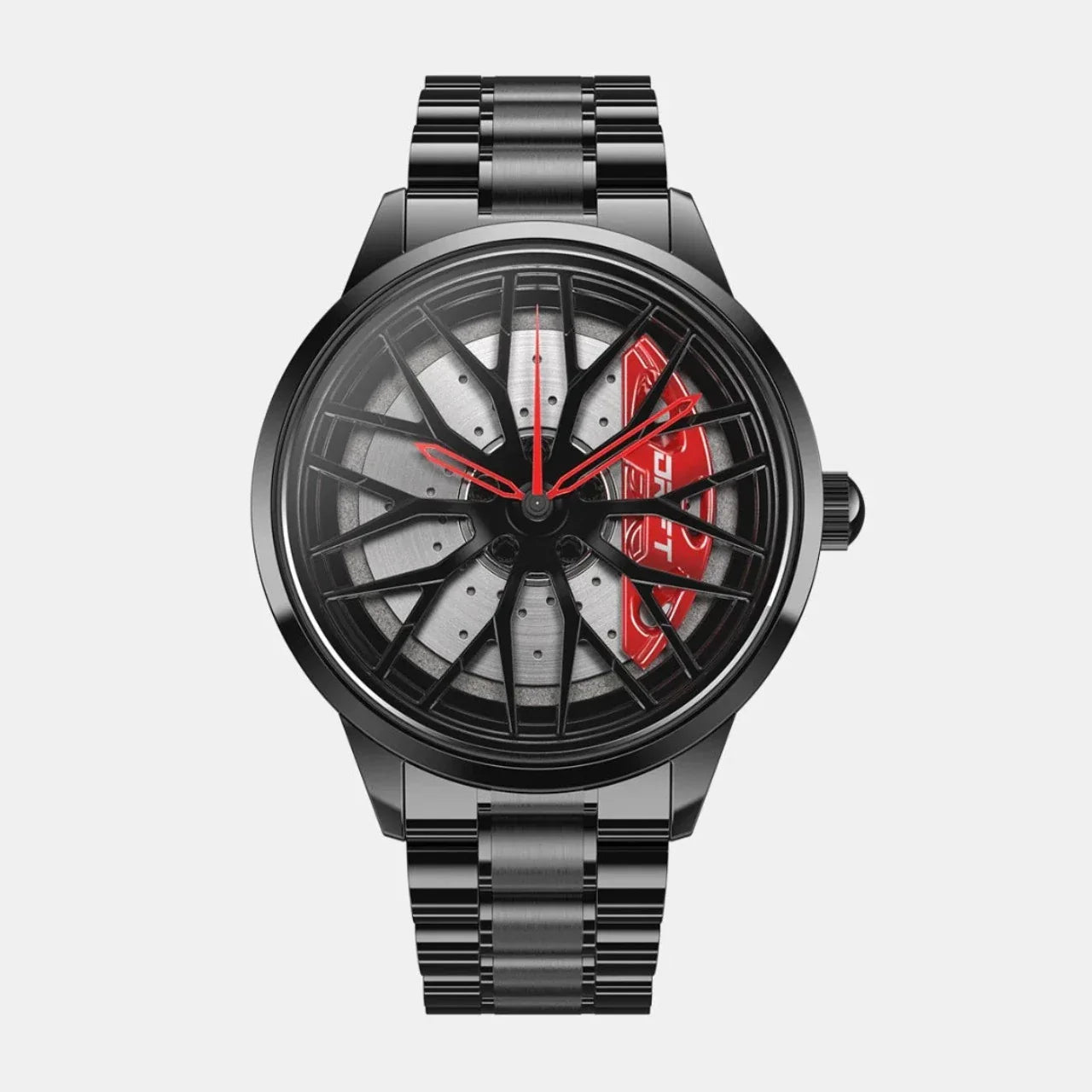 Sommerliche Herrenuhr im Sportfelgen-Design – Armbanduhr für Männer, auffälliger Look für Freizeit & Urlaub