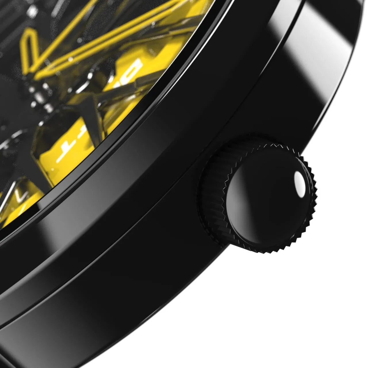 Sommerliche Herrenuhr im Sportfelgen-Design – Armbanduhr für Männer, auffälliger Look für Freizeit & Urlaub