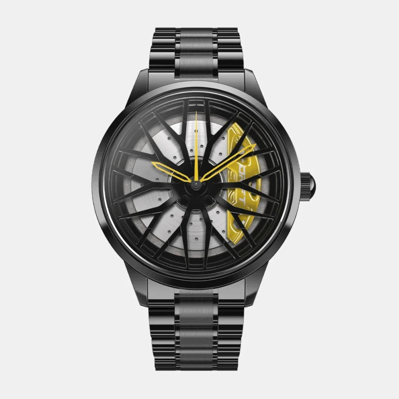 Sommerliche Herrenuhr im Sportfelgen-Design – Armbanduhr für Männer, auffälliger Look für Freizeit & Urlaub
