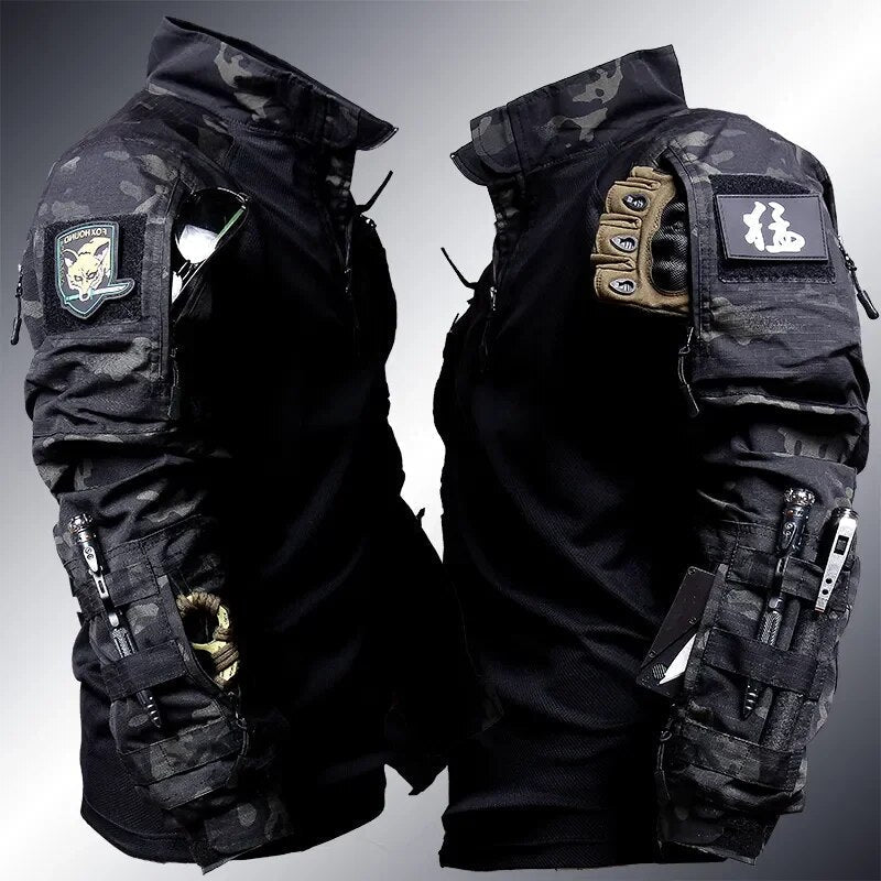 Herren Taktischer Einsatzanzug – Militärstil Combat Set für Outdoor, Survival & Airsoft