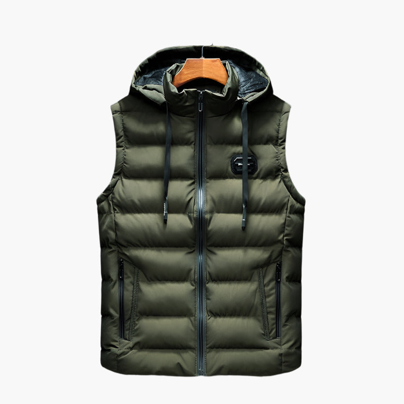 Herren Steppweste mit Kapuze – Funktionale Outdoor Weste für Alltag und Sport