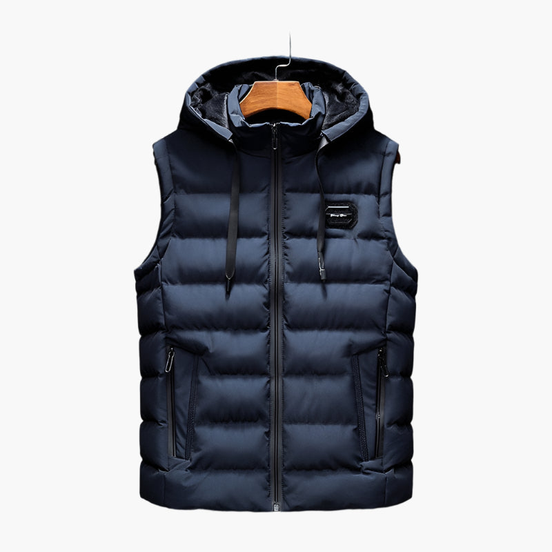 Herren Steppweste mit Kapuze – Funktionale Outdoor Weste für Alltag und Sport