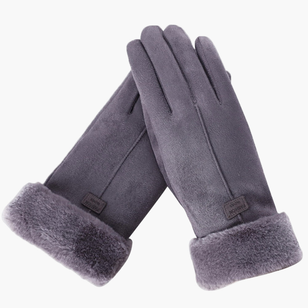 Damen Winterhandschuhe mit Fleecefutter – Touchscreen & Wasserfest – Stilvolle Thermohandschuhe für kalte Tage