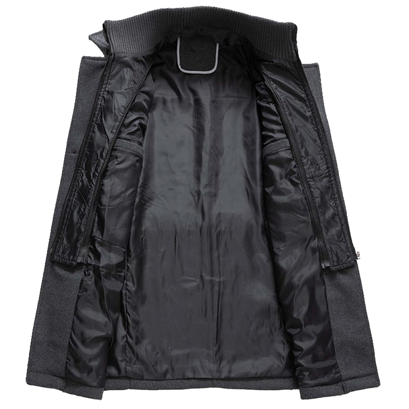 Herren Wintermantel Modern Elegant Business Freizeit Stehkragen Mantel