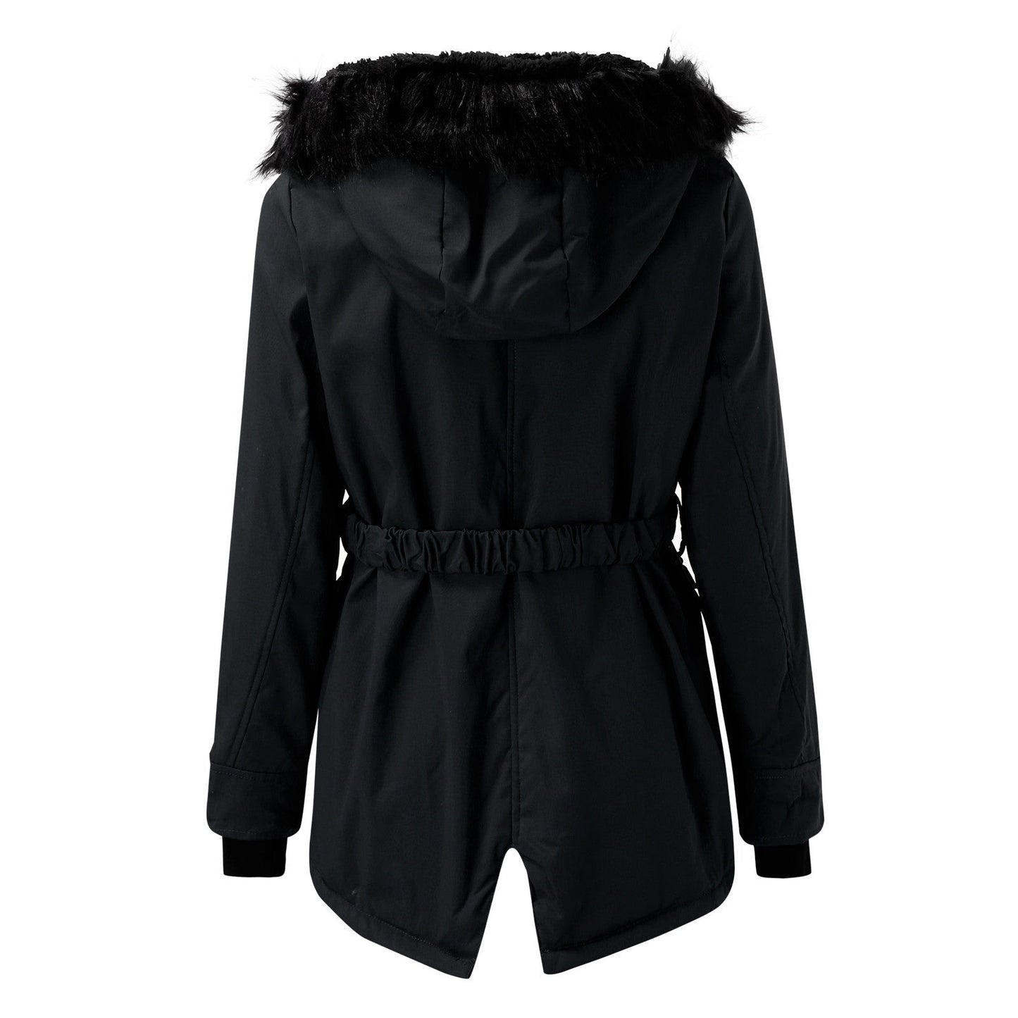 Damen Winterparka mit Kunstfellkapuze – Modischer Mantel für kalte Tage