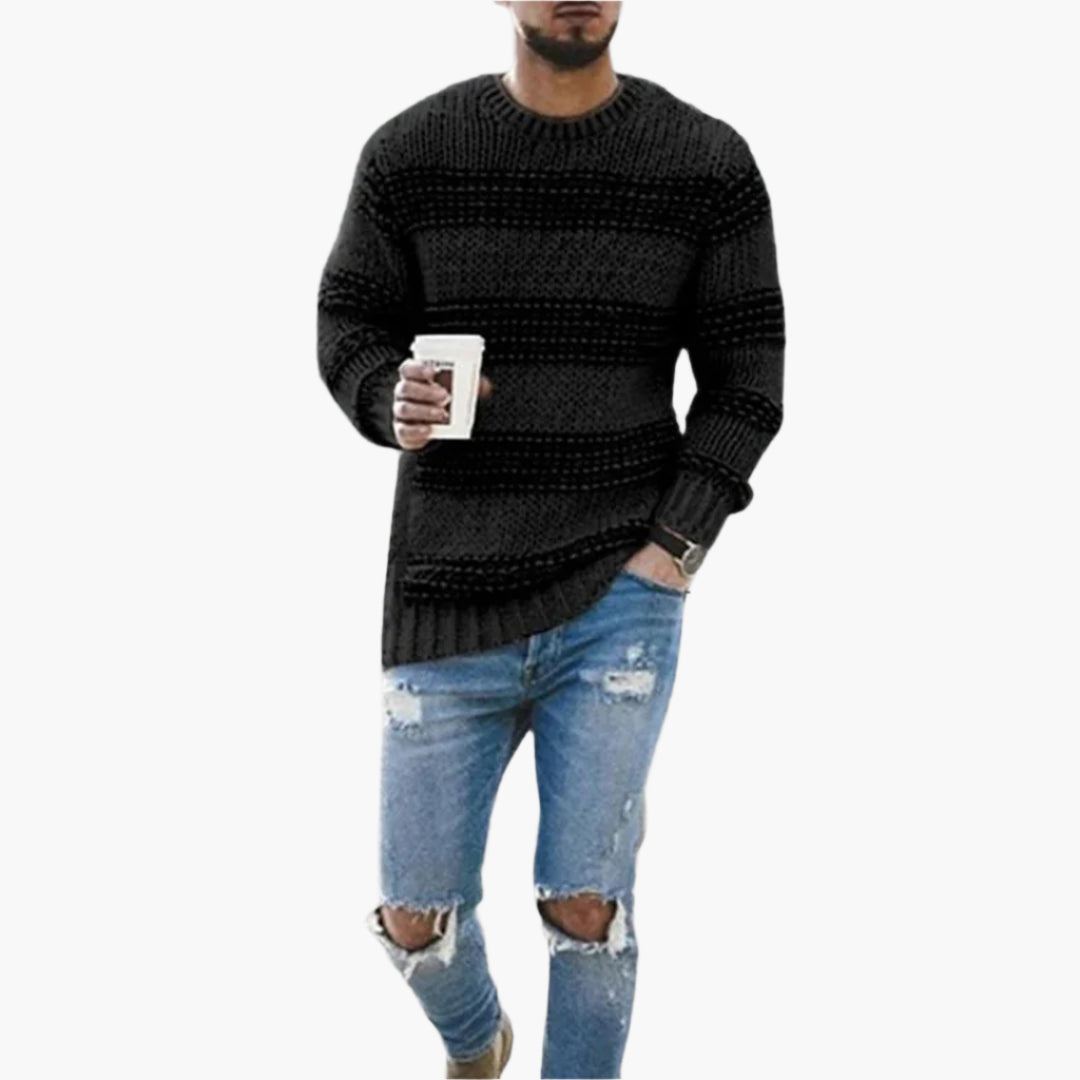 Herren Strickpullover im Norweger-Stil – Warmer Freizeitpullover für stilvolle Winter-Looks