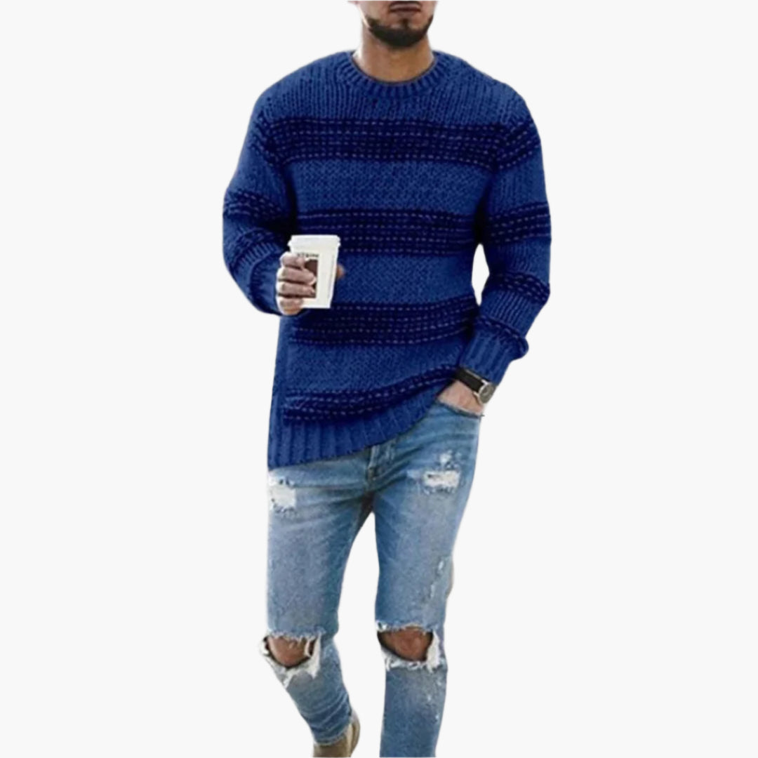 Herren Strickpullover im Norweger-Stil – Warmer Freizeitpullover für stilvolle Winter-Looks
