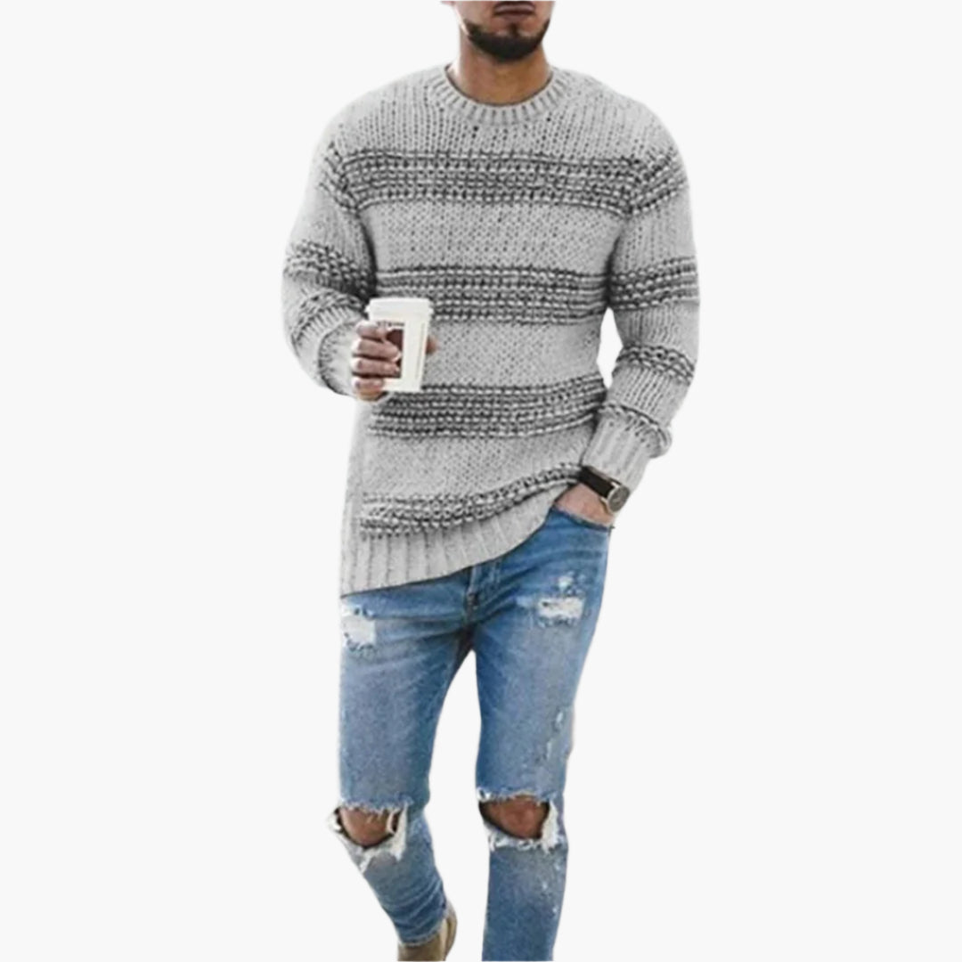Herren Strickpullover im Norweger-Stil – Warmer Freizeitpullover für stilvolle Winter-Looks