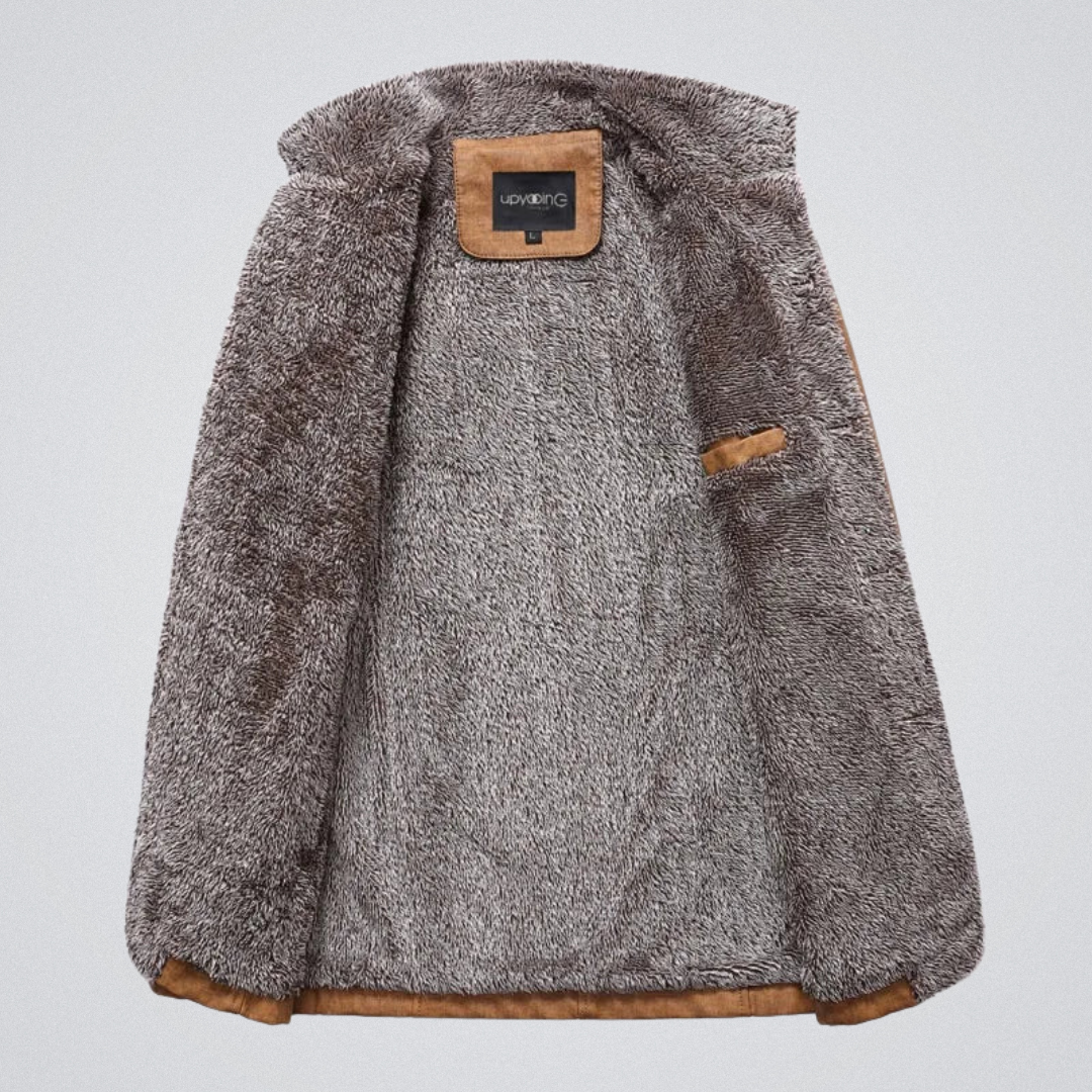 Herren Winterjacke mit Teddyfutter – Modischer Freizeitmantel für kalte Tage