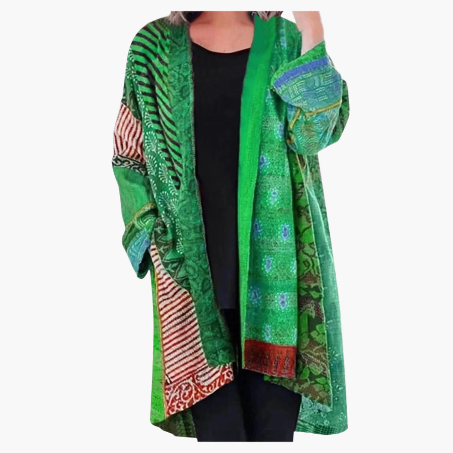 Damen Vintage Kimono Cardigan – Boho Style für Alltag & Freizeit