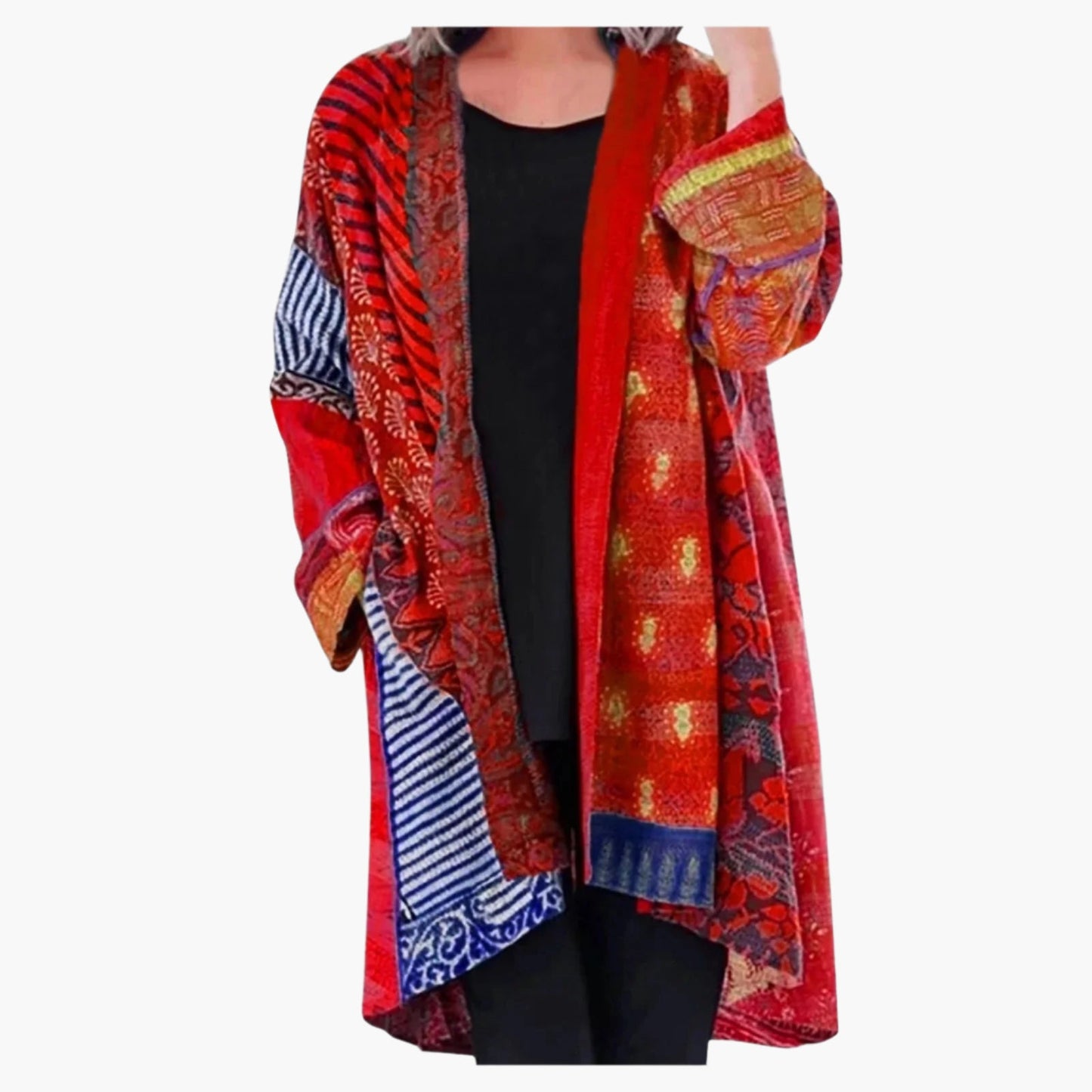 Damen Vintage Kimono Cardigan – Boho Style für Alltag & Freizeit