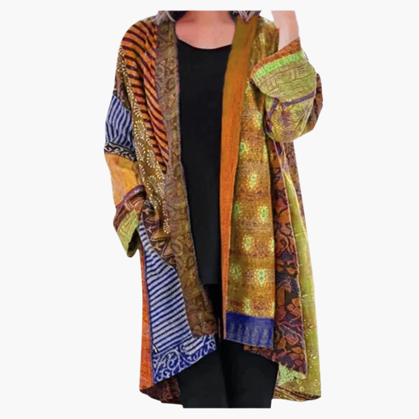 Damen Vintage Kimono Cardigan – Boho Style für Alltag & Freizeit