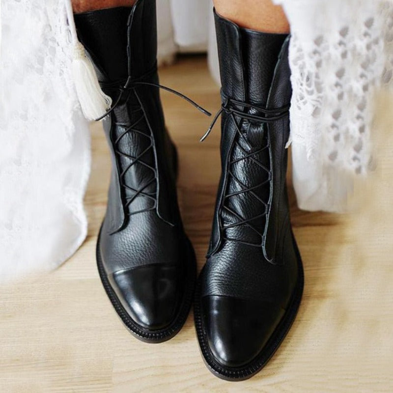 Damen Klassische Schnürstiefeletten – Modische Alltagsschuhe im zeitlosen Design