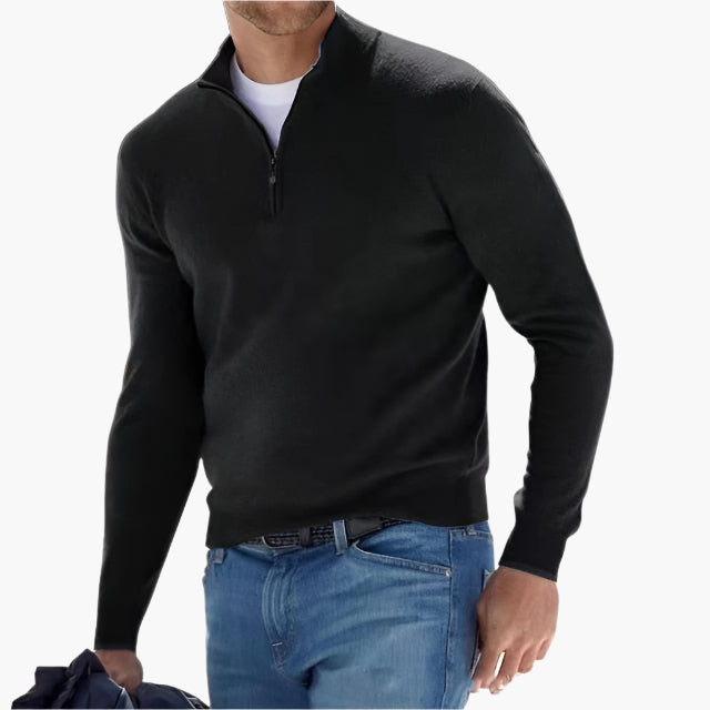 Herren Strickpullover mit Reißverschluss – Moderner Freizeit-Look und Komfort