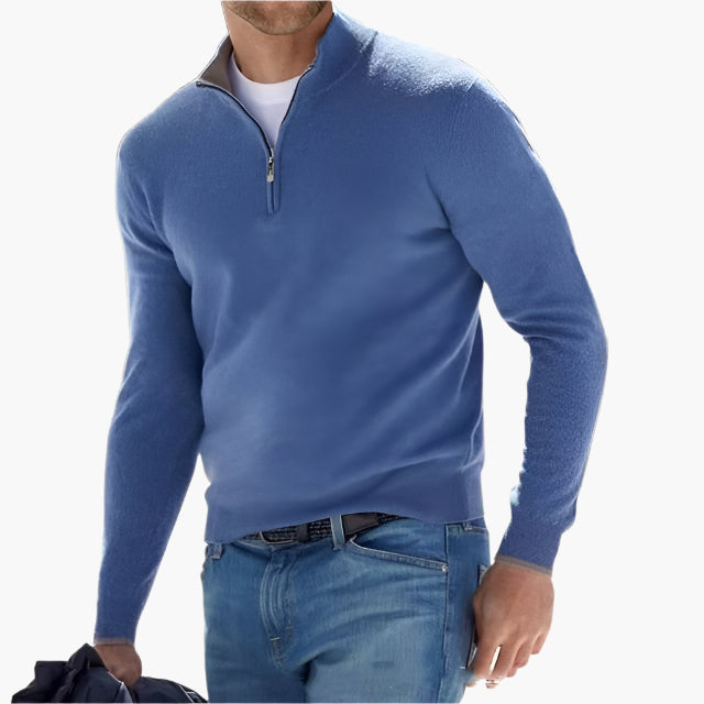 Herren Strickpullover mit Reißverschluss – Moderner Freizeit-Look und Komfort