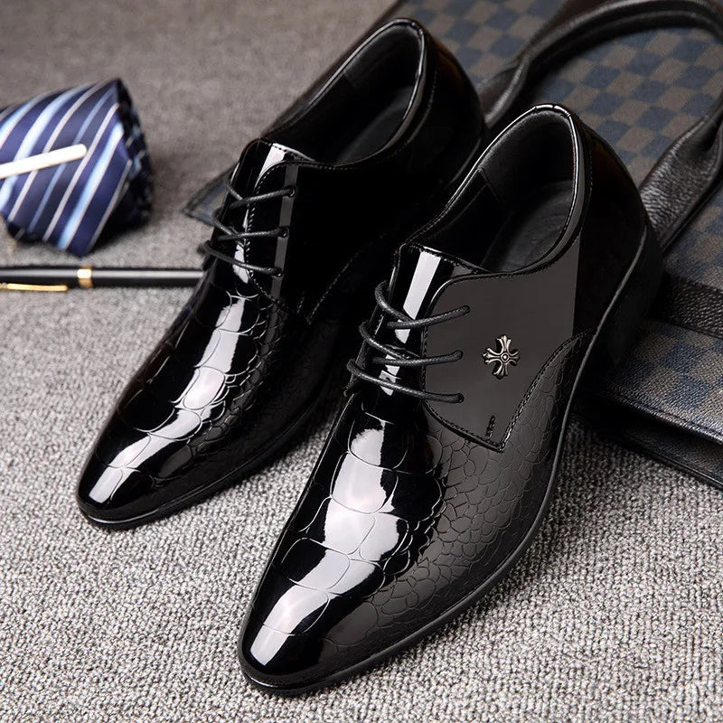 Herren Oxford Business Schuhe – Elegante Spitzkappe für Hochzeit & formelle Anlässe