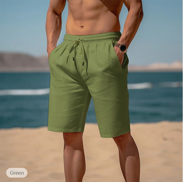 Gregory – Sommer-Drawstring-Shorts mit elastischem Bund für Herren