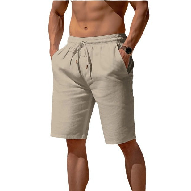 Gregory – Sommer-Drawstring-Shorts mit elastischem Bund für Herren