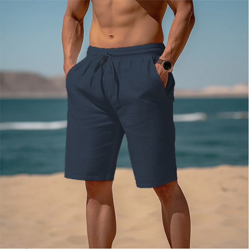 Gregory – Sommer-Drawstring-Shorts mit elastischem Bund für Herren
